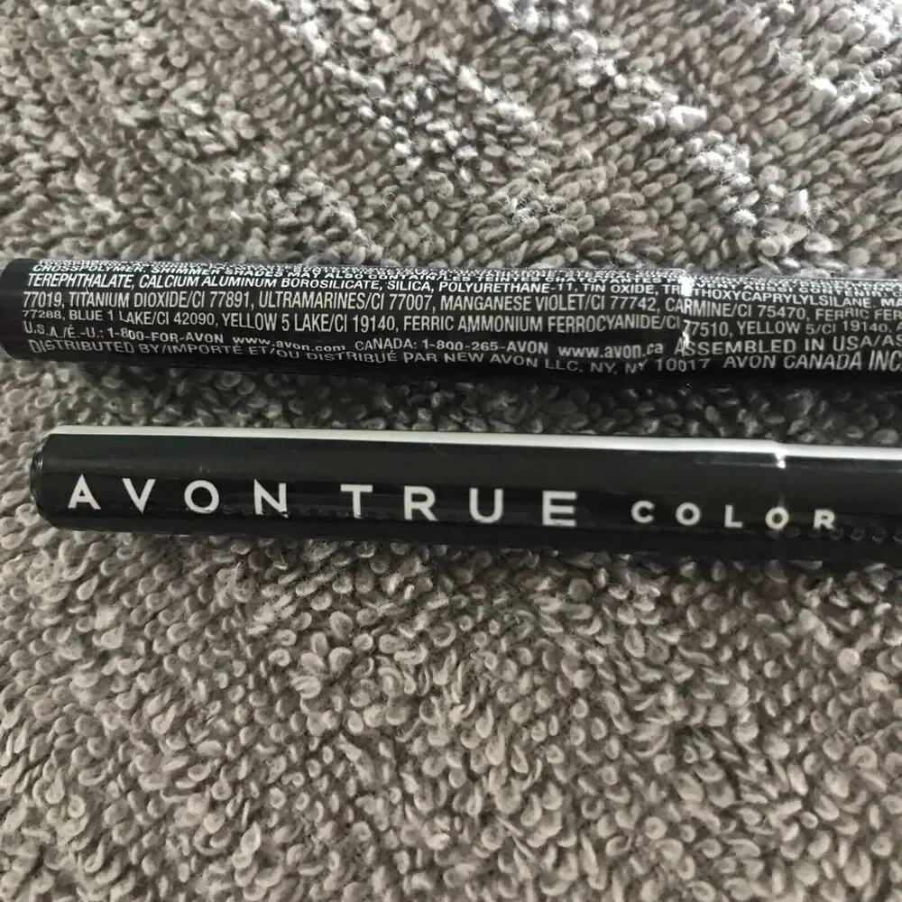 2 Avon True Color Glimmersticks Diamonds Eye Liner‎ Pencil - Teal Sparkle